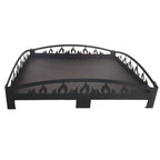 60X60CM LAZER KESİM ALEV DESENLİ FIRIN BOYALI FS-104A ÇELİK SOBA ALTLIĞI