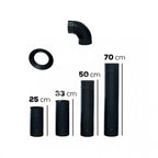 SOBA BORU SETİ 130MM ANTRASİT